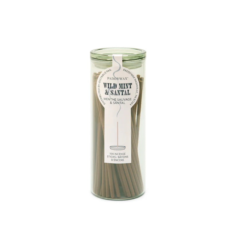 Designworks/Paddywax 100 Incense Sticks - Wild Mint & Santal