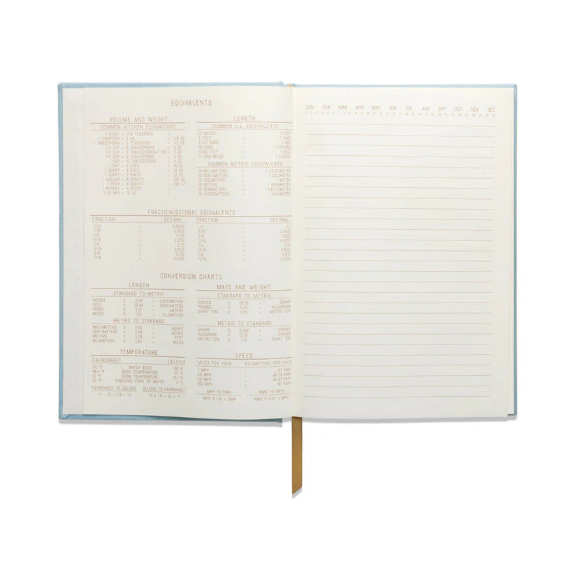 Designworks Hard Cover Sued Journal with Pocket - Arch Dot Blue