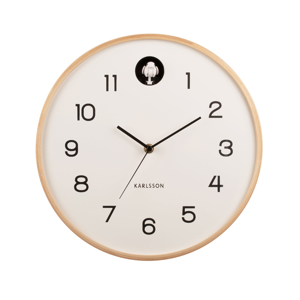 Karlsson Wall Clock Natural Cuckoo