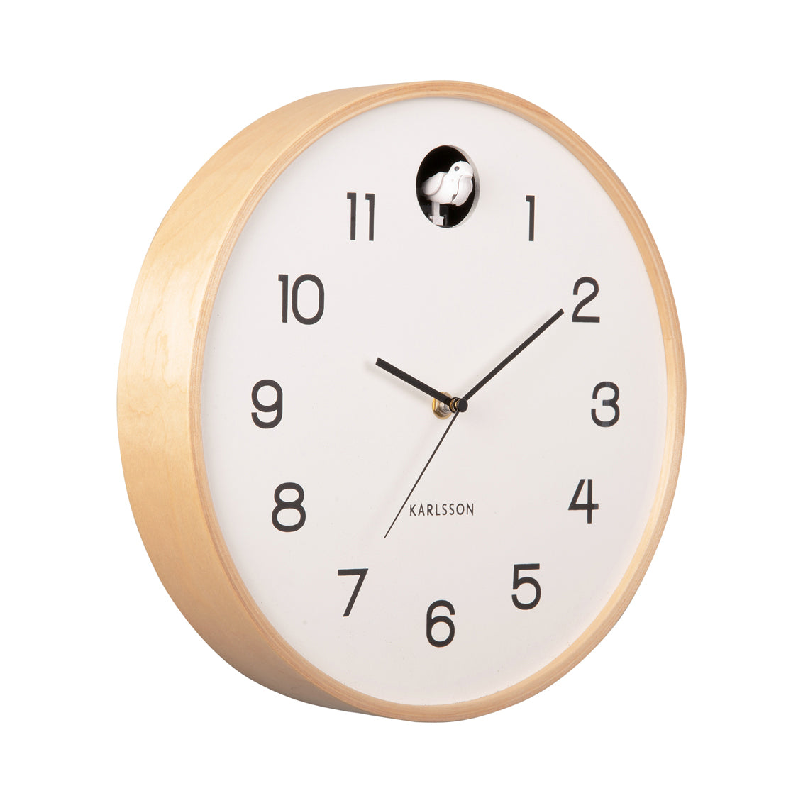 Karlsson Wall Clock Natural Cuckoo