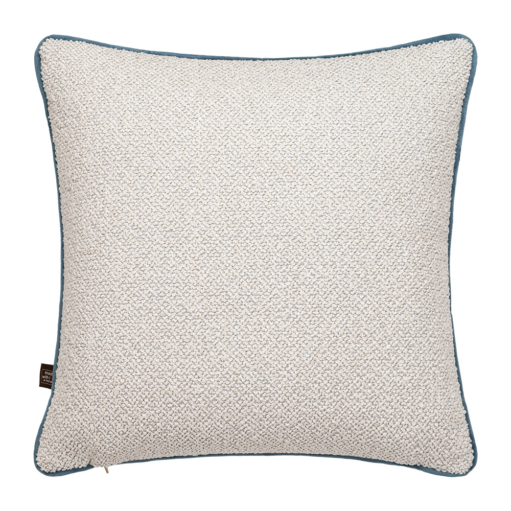 Scatterbox Leighton Cushion - Medium Ecru & Blue