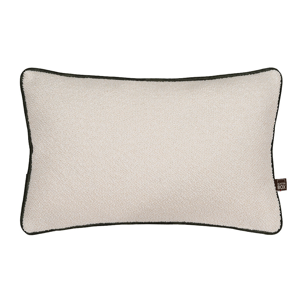 Scatterbox Leighton Cushion - Small Ecru & Green