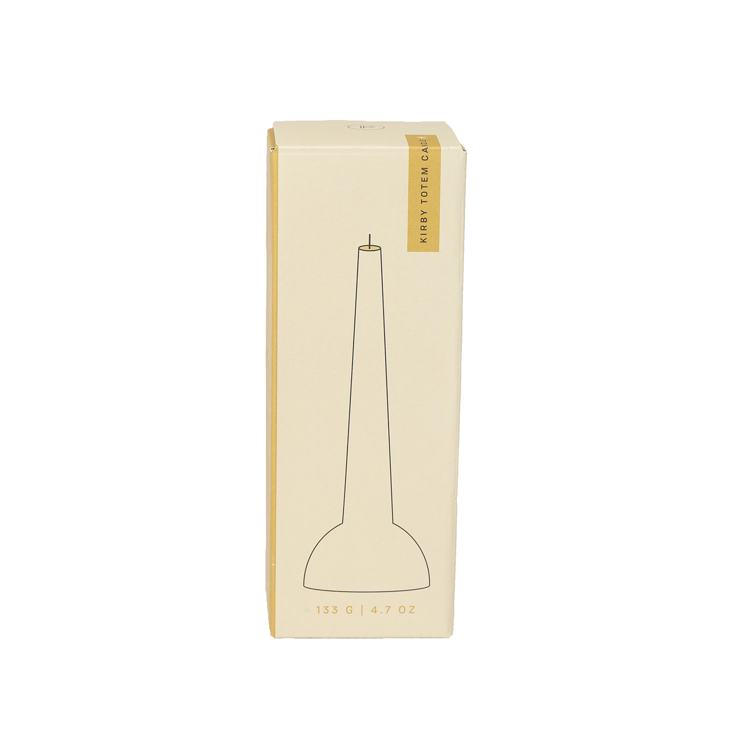 Designworks/Paddywax Totem Candle (133g) - Yellow - Kirby