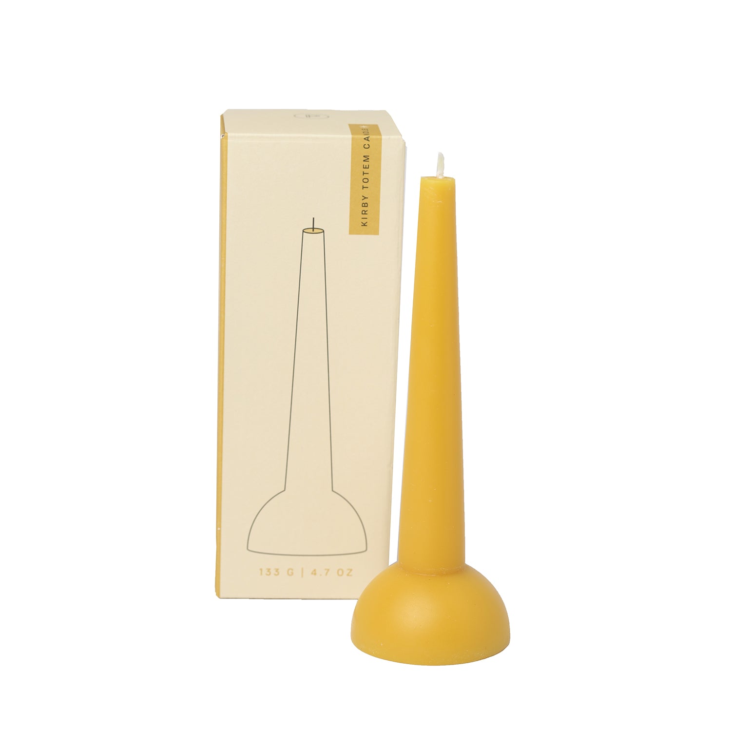Designworks/Paddywax Totem Candle (133g) - Yellow - Kirby