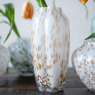 Wikholm Mella High Vase White/Beige