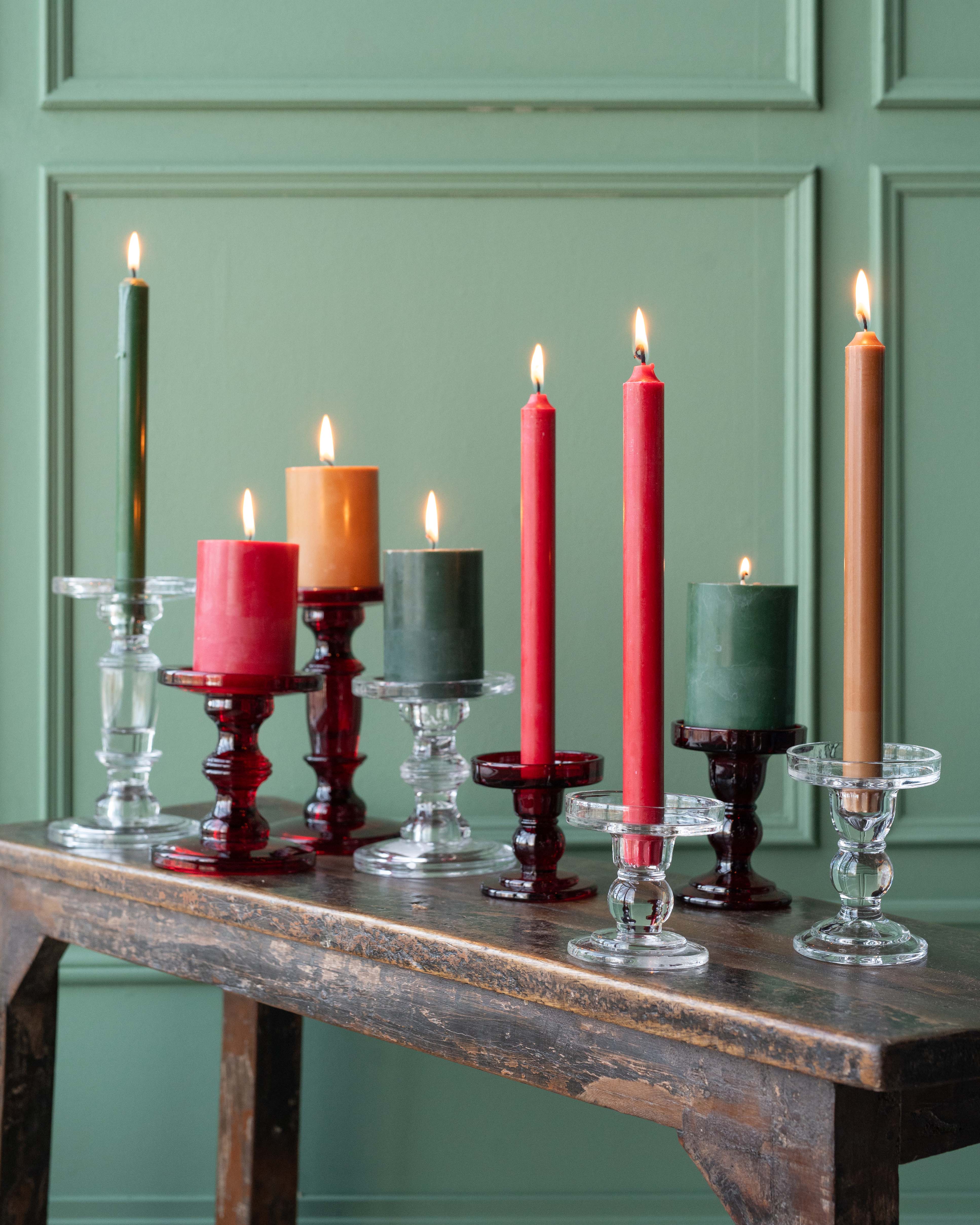 Wikholm Krista Red Candle Holder