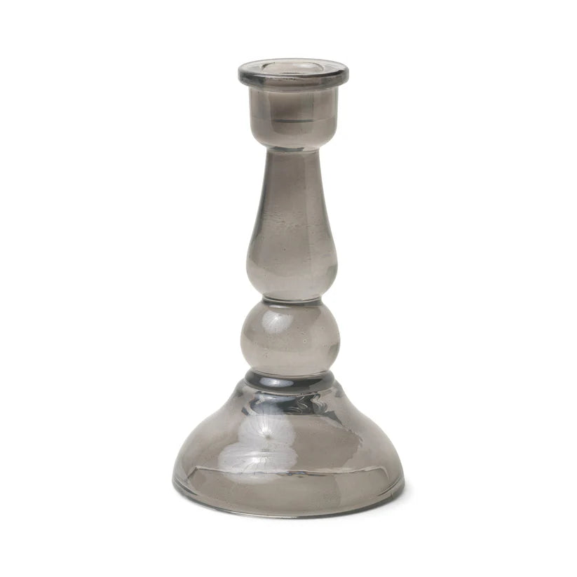 Designworks/Paddywax Black Tall Glass Taper Holder