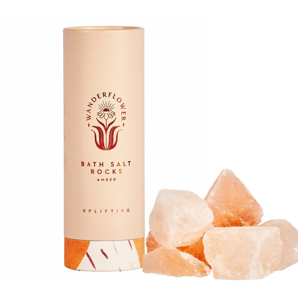 Wanderflower Bath Salt Rocks - Amber - Uplifting