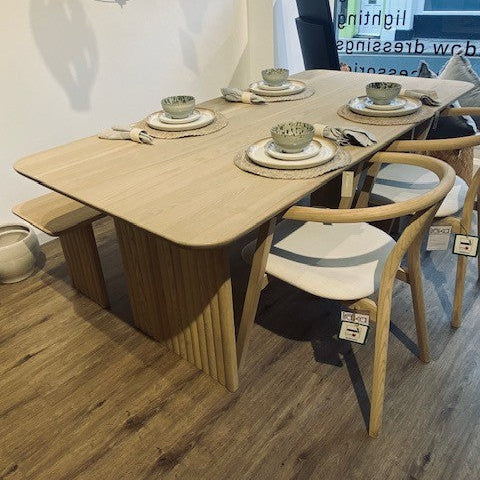 Ex Display Velvet Dining Table Set