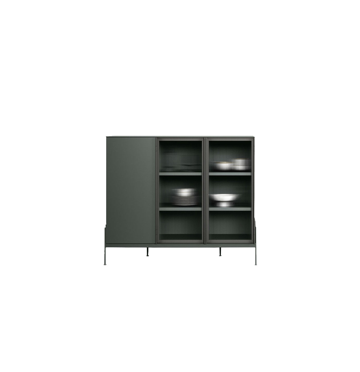 Novamobili Belt 135 Sideboard w/ 2 Glass Doors