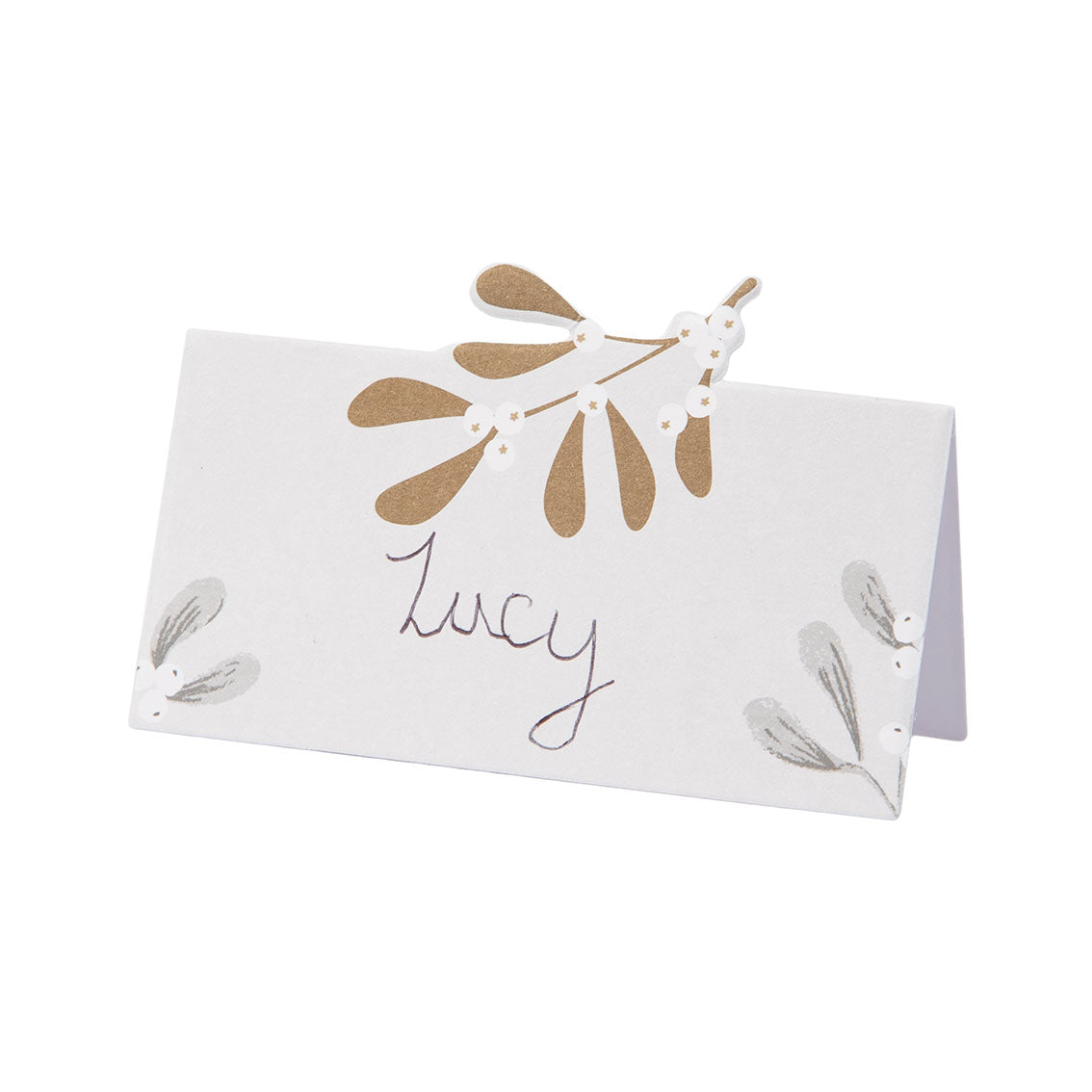 Botanical Mistletoe Place Cards