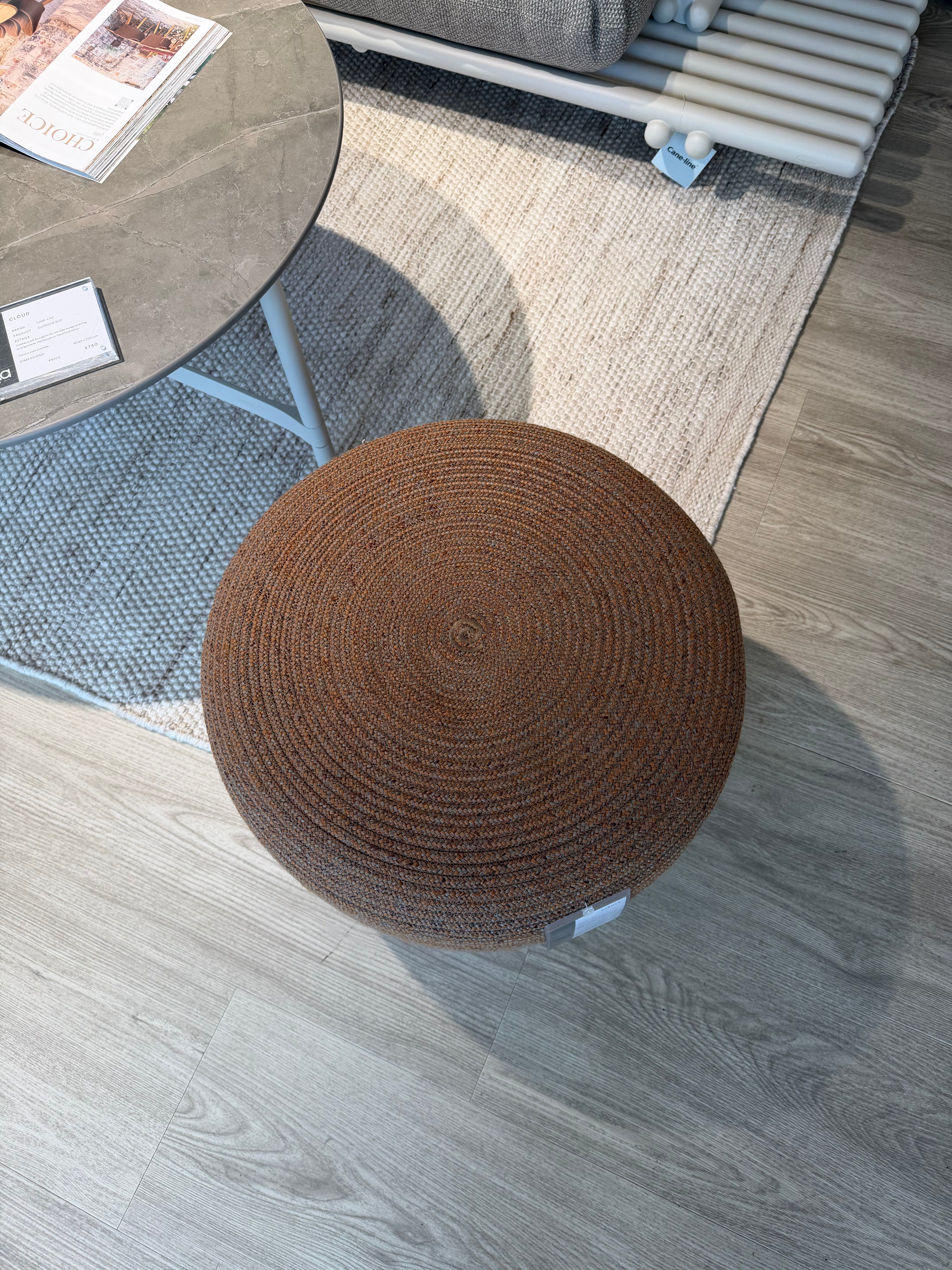 Ex Display Cane-line Circle Footstool
