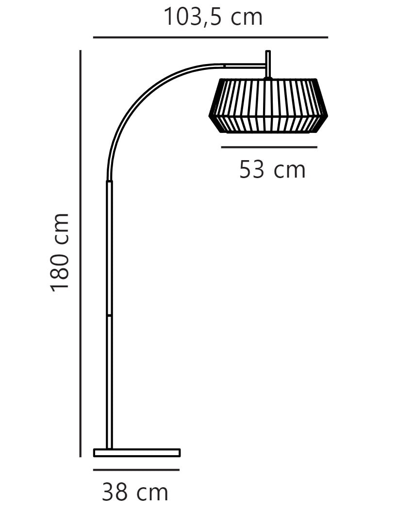 Nordlux Dicte Arched Floor Lamp