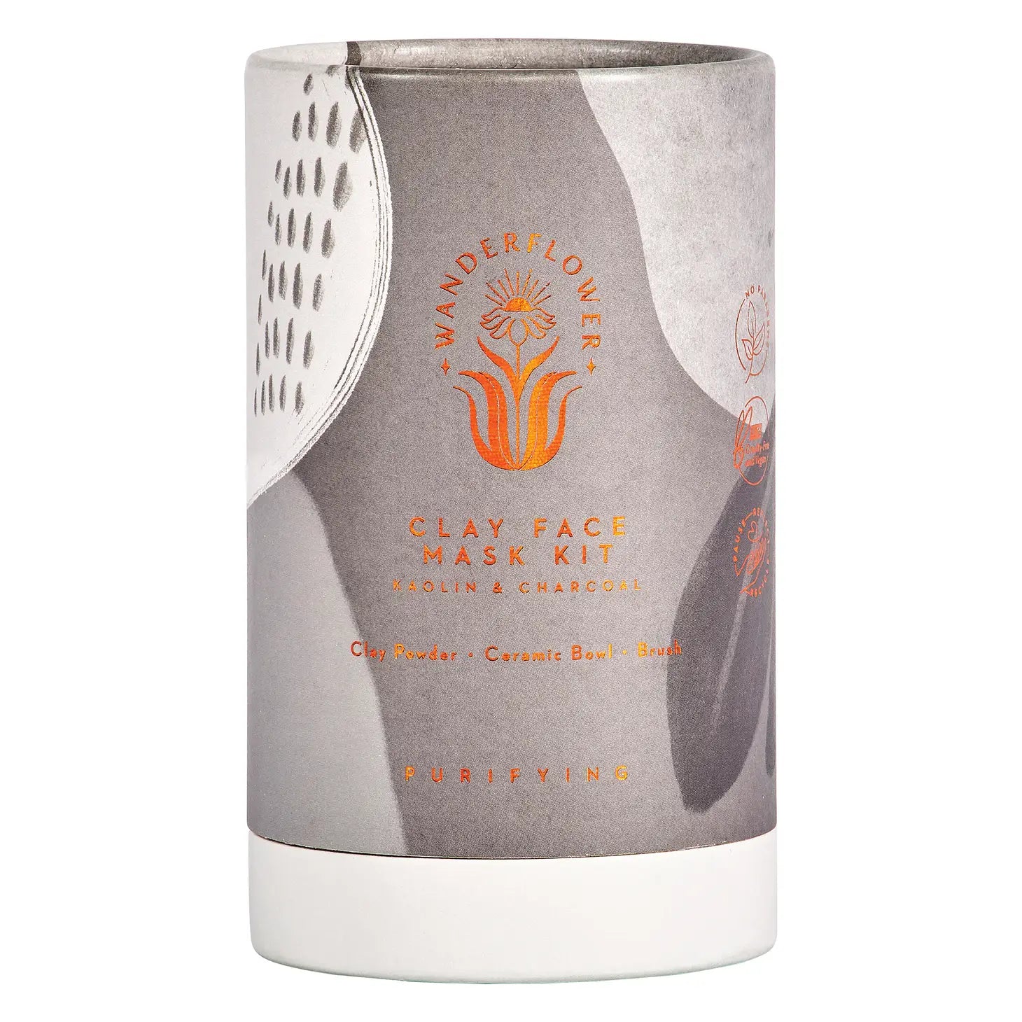 Wanderflower Clay Face Mask Kit - Purifying