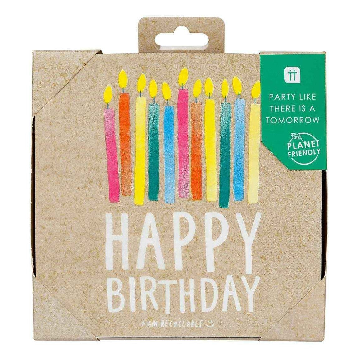Happy Birthday Eco Recycled Napkins