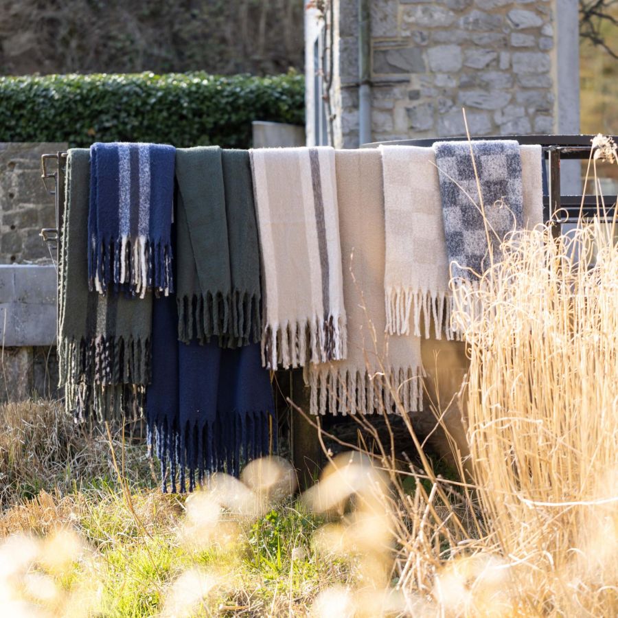 Isabel Recycled Check Throw