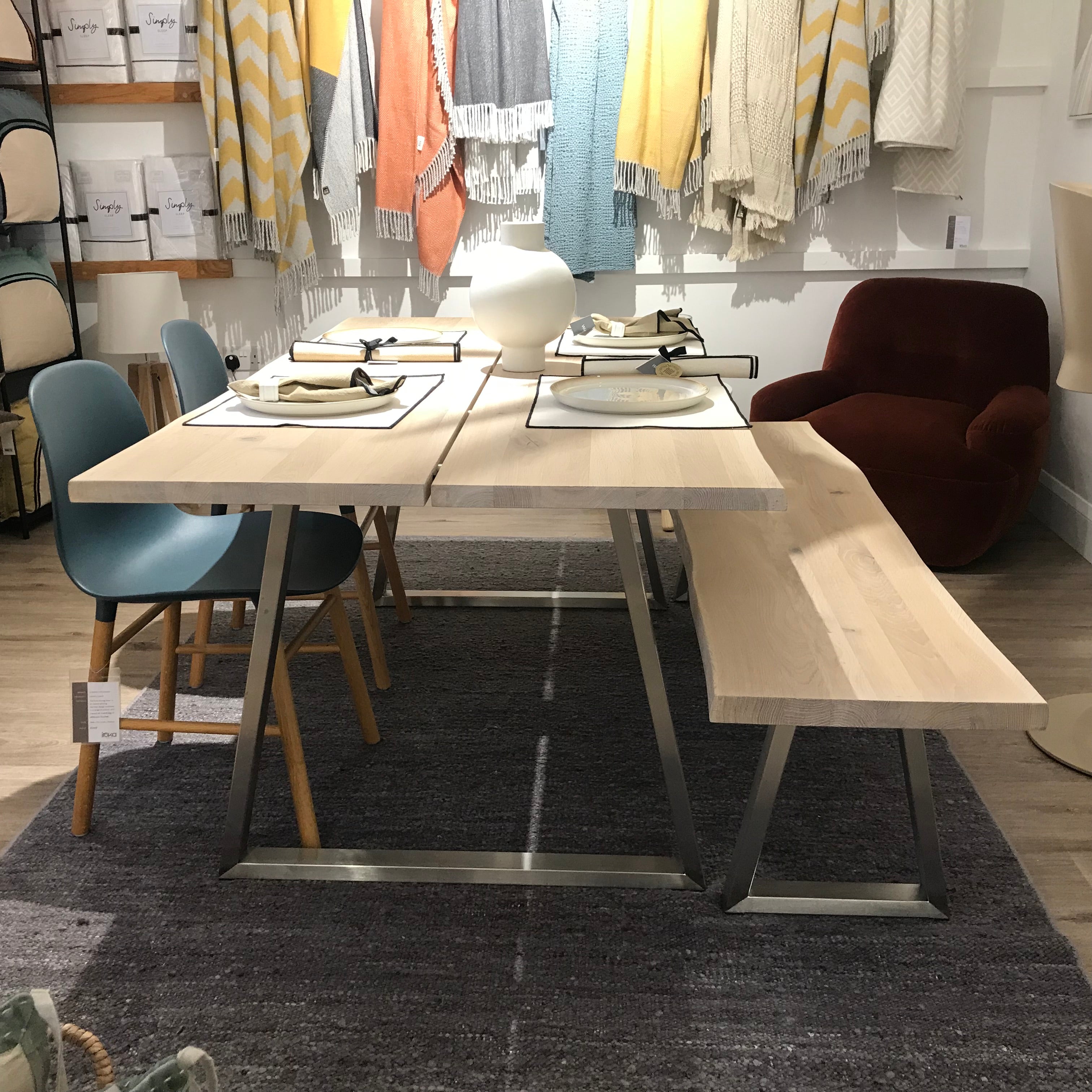 Ex Display Forest Dining Table & Bench Set