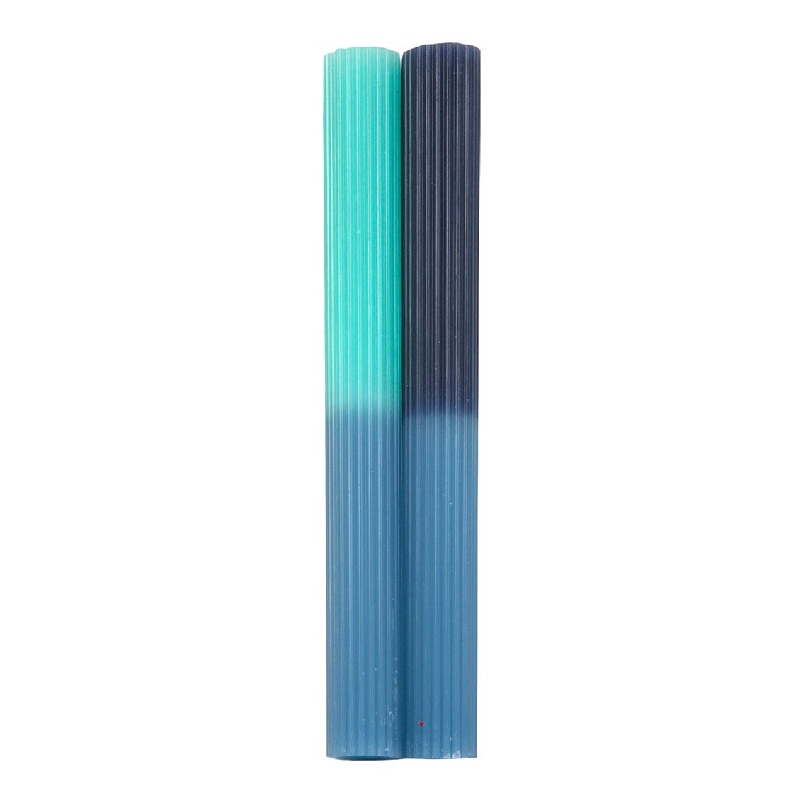 Marble 2 Tone Ombre Blue Dinner Candles