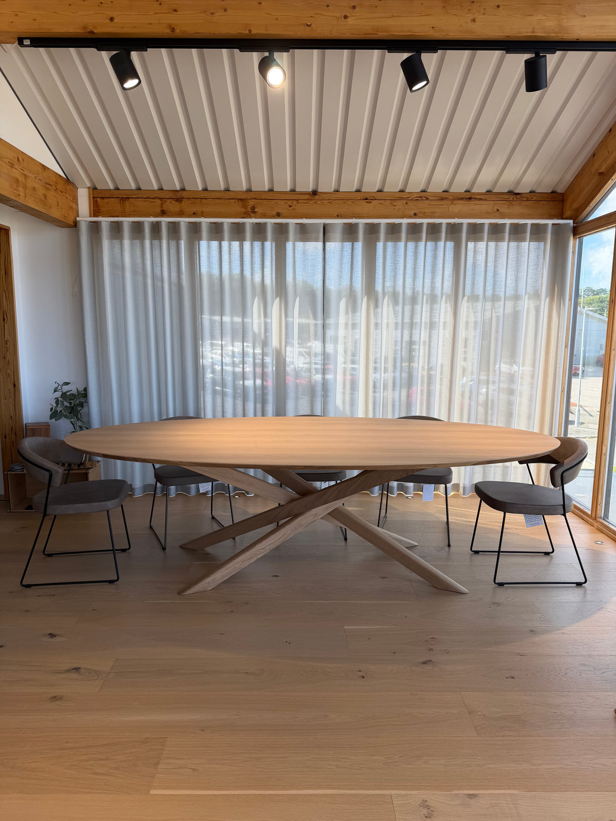 Ex Display Ethnicraft Mikado Oak Oval Dining Table