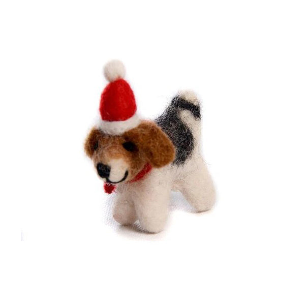 Amica Fox Terrier with Hat & Scarf
