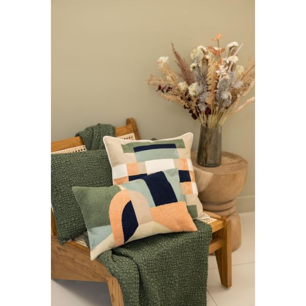 Embroidered Bertille Cushion