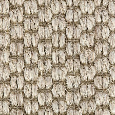 Sisal Divine Morning Frost carpet swatch featuring a chunky boucle weave in natural beige tones – a durable and eco-friendly flooring option for high-traffic areas and contemporary interiors.