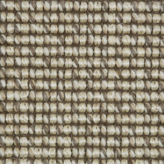 Sisool Rock Chalk carpet swatch showing a tightly looped weave of sisal and wool in chalky beige and natural tones – ideal for eco-conscious, textured flooring.