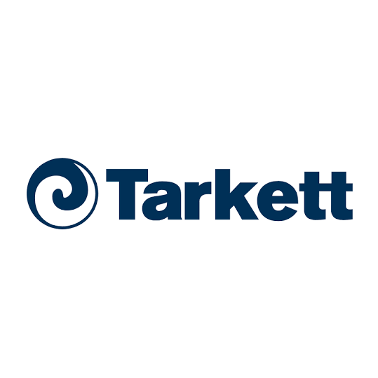 Tarkett Flooring logo – innovative vinyl, linoleum, and sustainable flooring brand offered by Iroka Interiors, Cornwall.