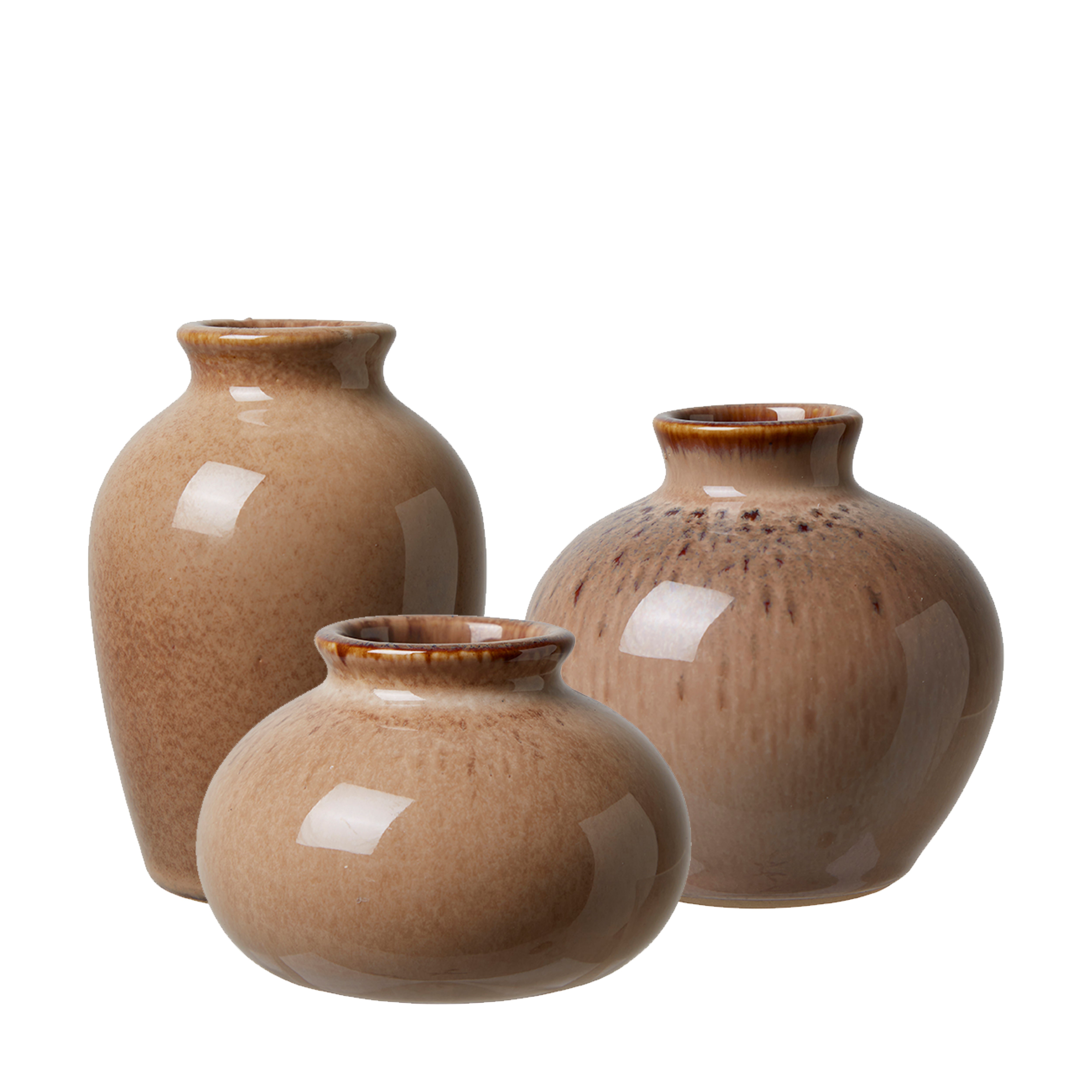 Wikholm Eliora Brown Mini Vase