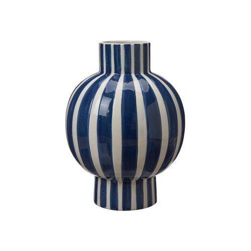 Wikholm Rubi Vase H25cm Blue/White