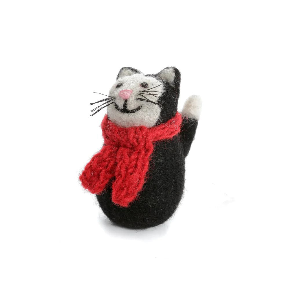 Amica Black Cat with Scarf