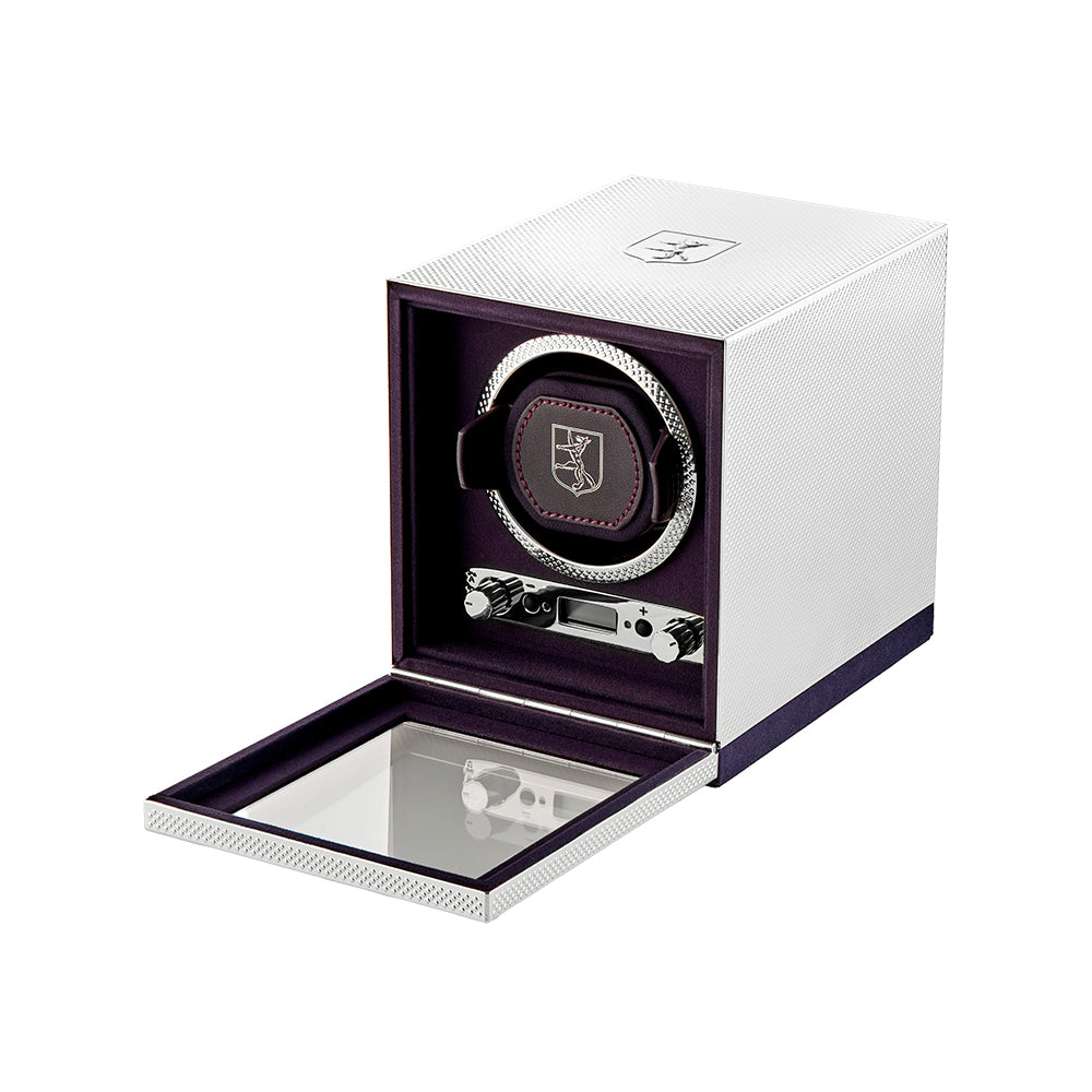 WOLF Silver Single Watch Winder