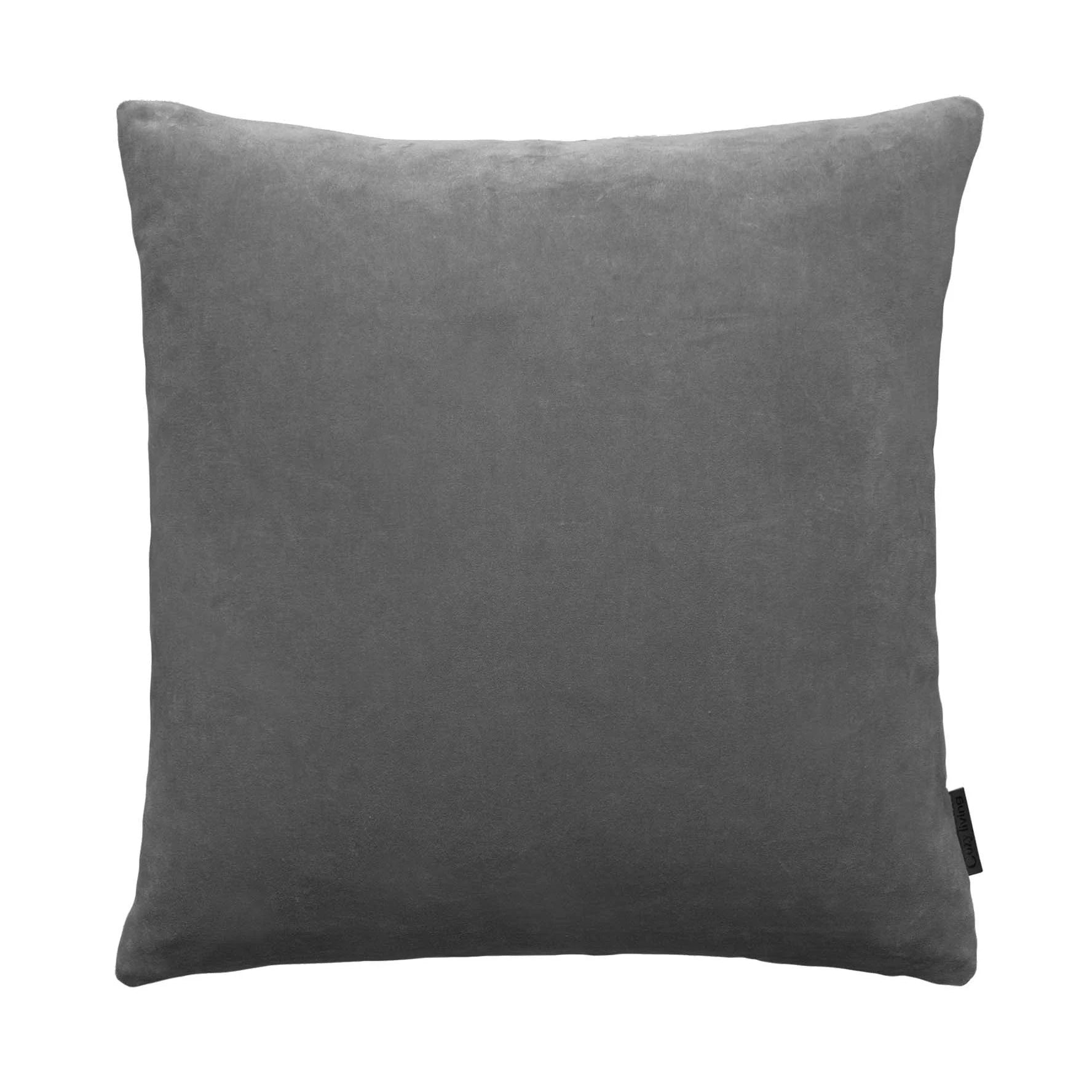 Cozy Living Velvet Soft Granite Grey Cushion
