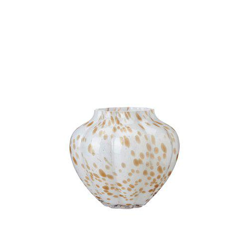 Wikholm Mella Round Vase Beige/White