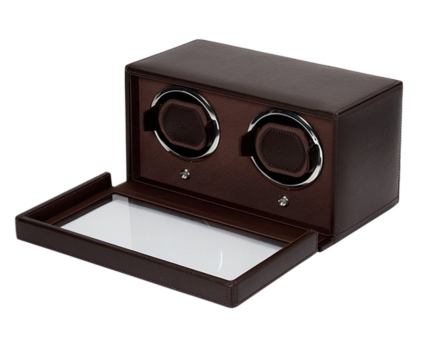 WOLF Cub Double Watch Winder with Cover