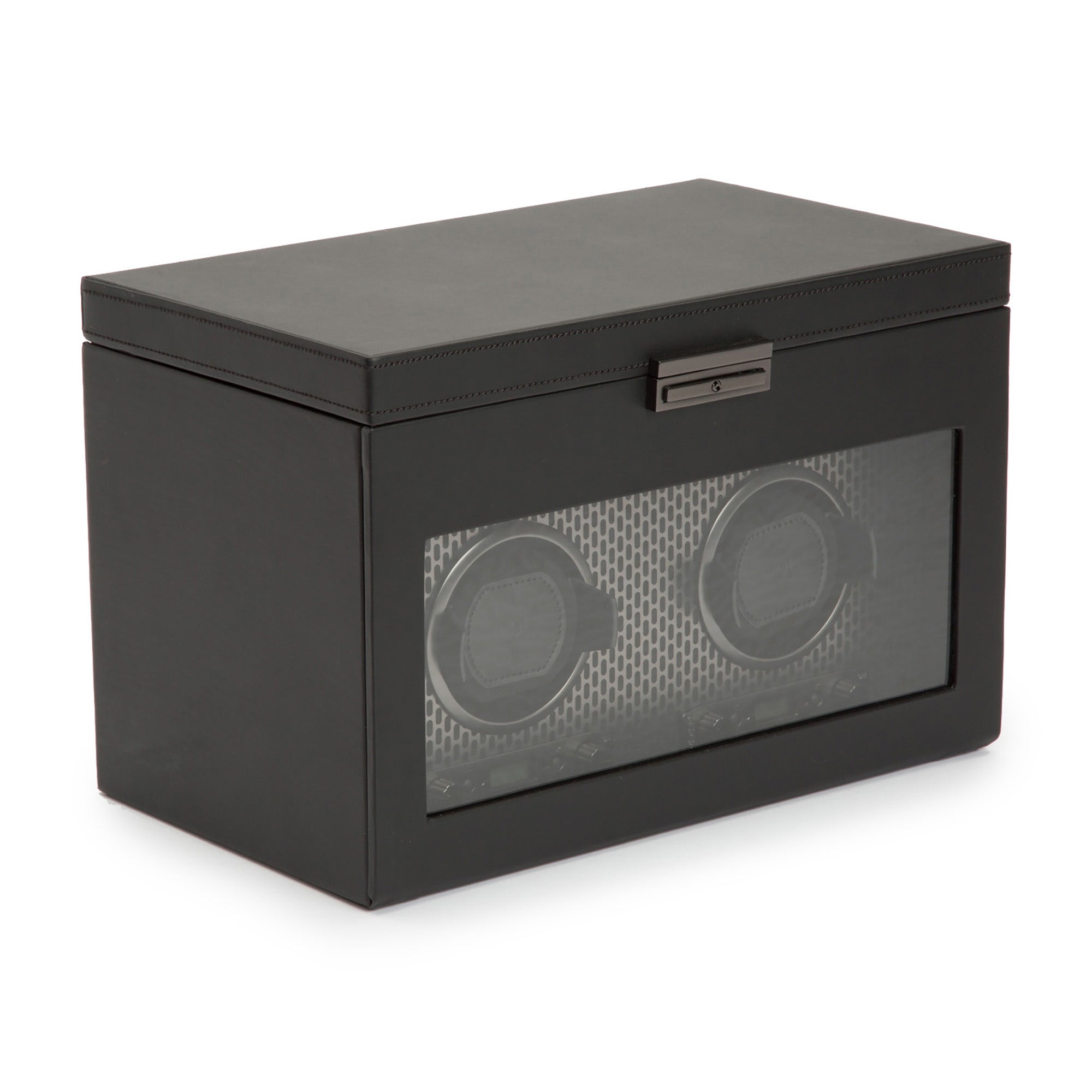 WOLF Axis Double Watch Winder with Storage