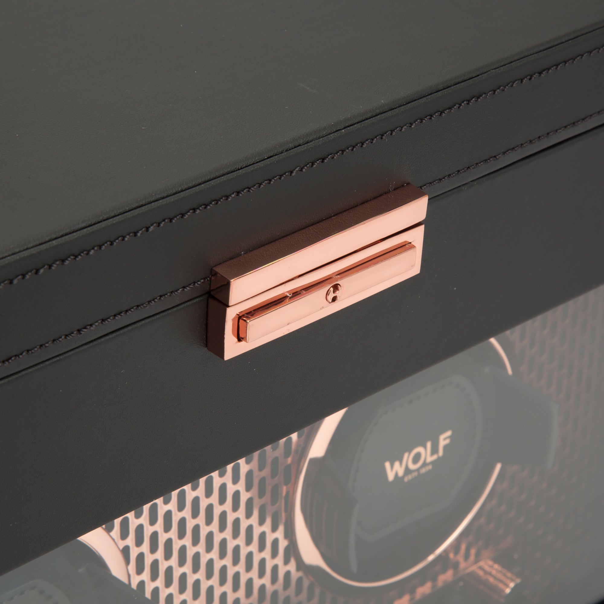 WOLF Axis Double Watch Winder with Storage