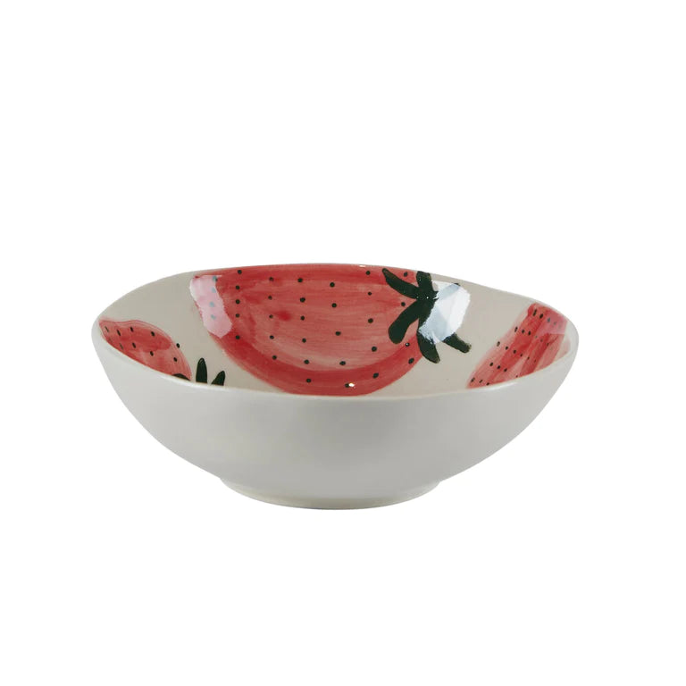 Bahne Hand Painted Strawberry Bowl