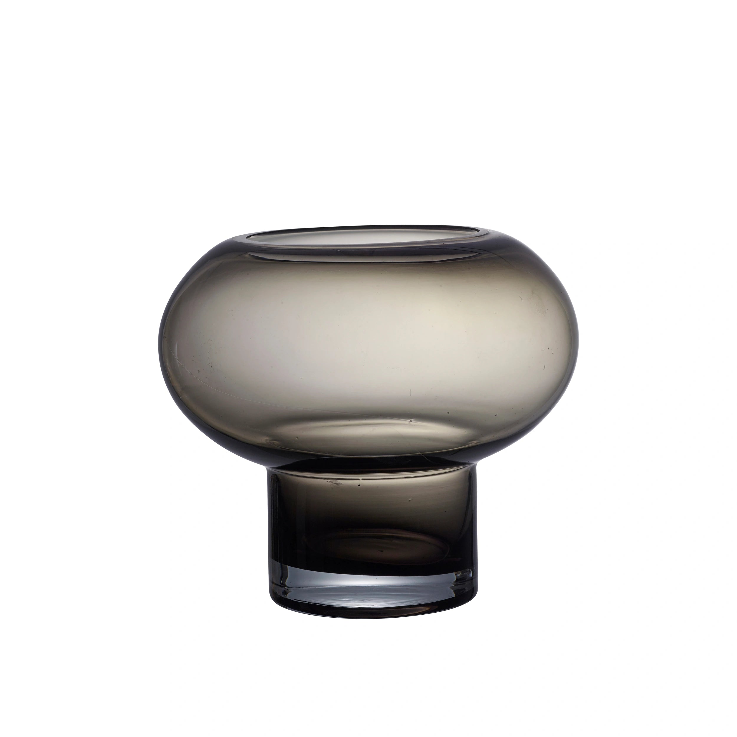 Wikholm Base Smoked Vase Small