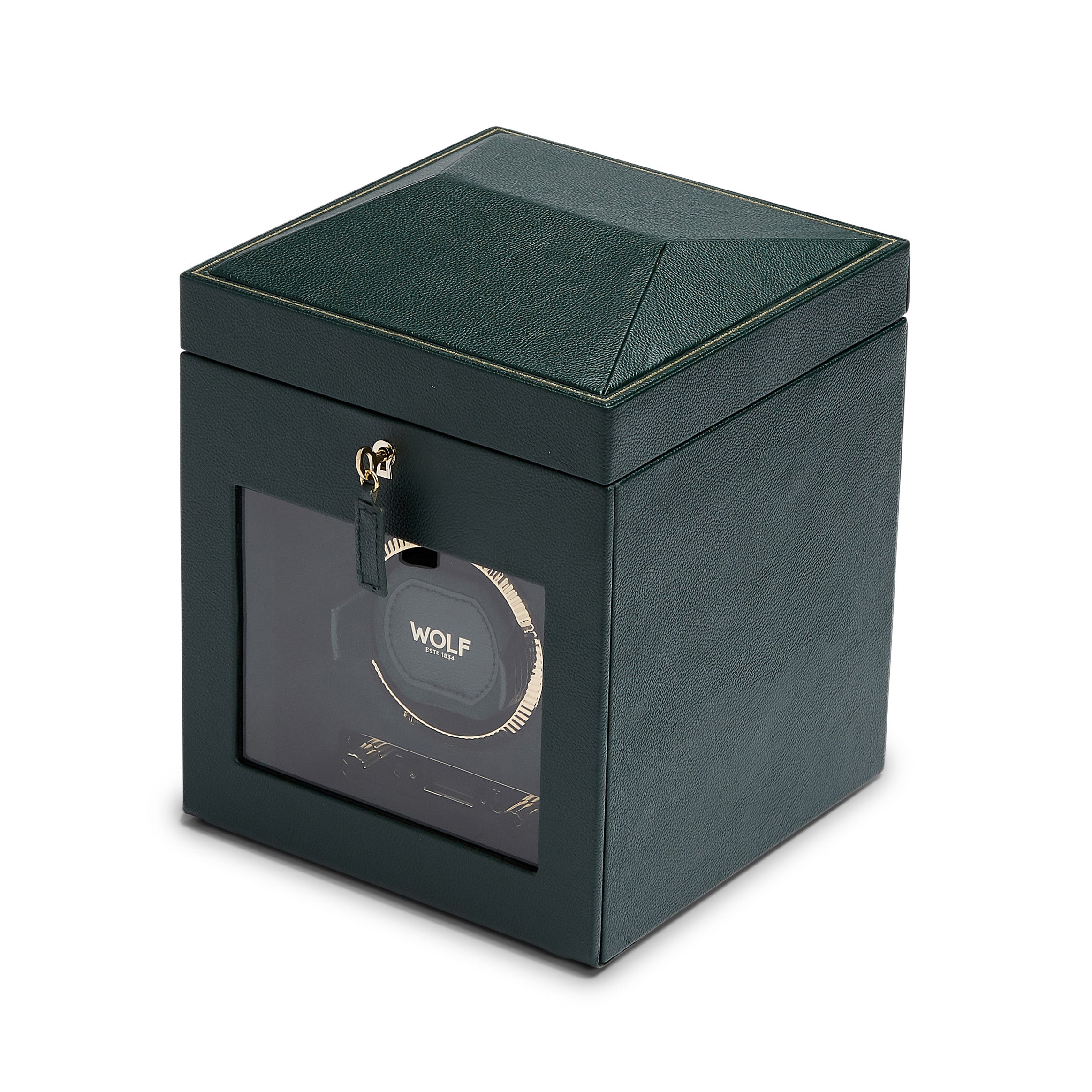 WOLF British Racing Single Watch Winder with Storage