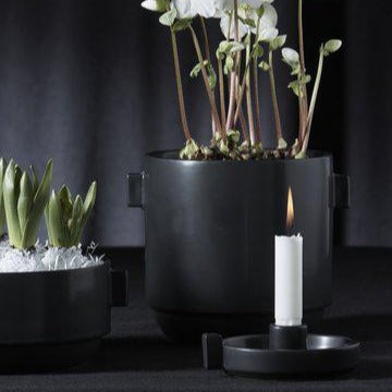 Wikholm Rachel Candleholder Matt Black