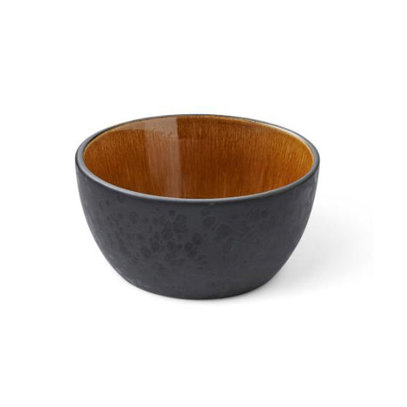 Bitz Small Bowl Black/Amber 14cm