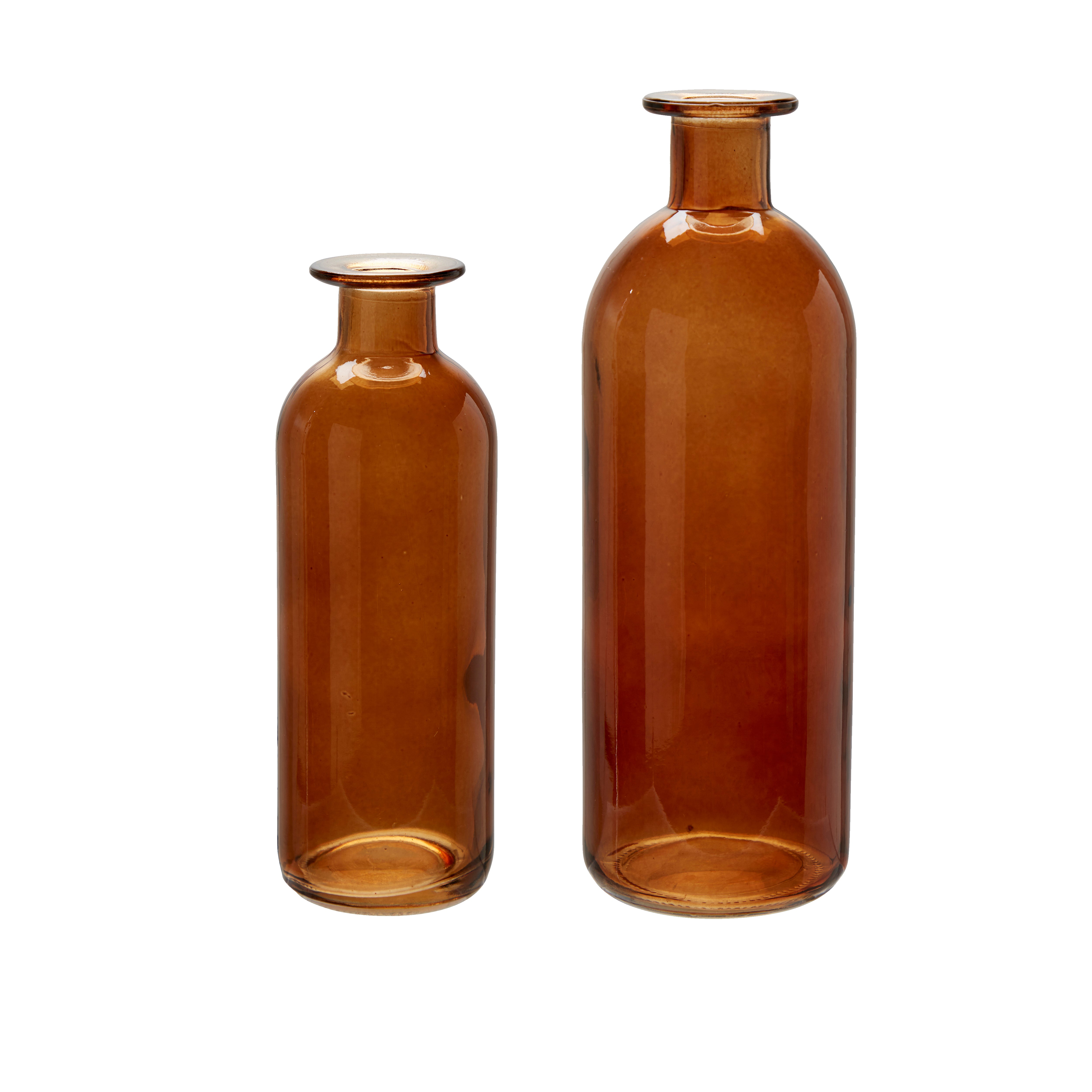 Wikholm Majda High Brown Vase Set of 2