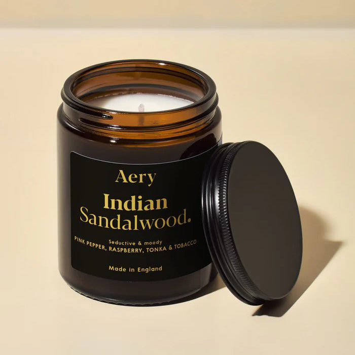Aery Living Indian Sandalwood Scented Jar Candle