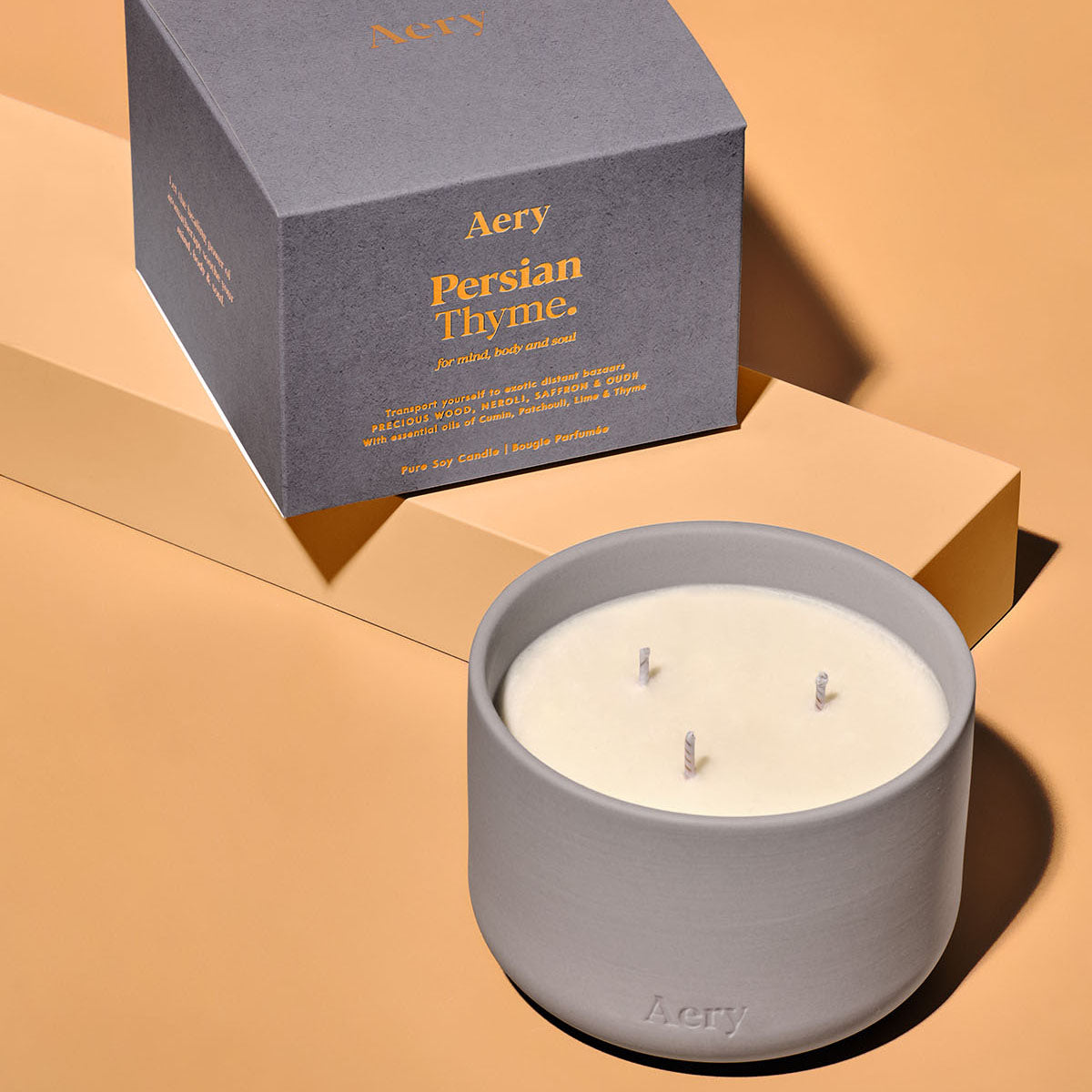 Aery Living Persian Thyme Triple Wick Candle