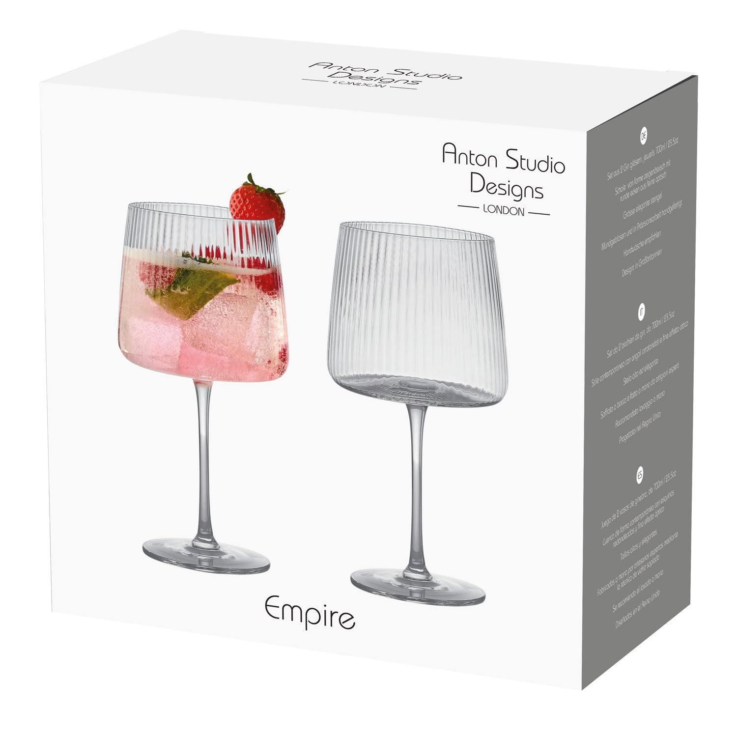 DRH Set of 2 Empire Gin Glasses