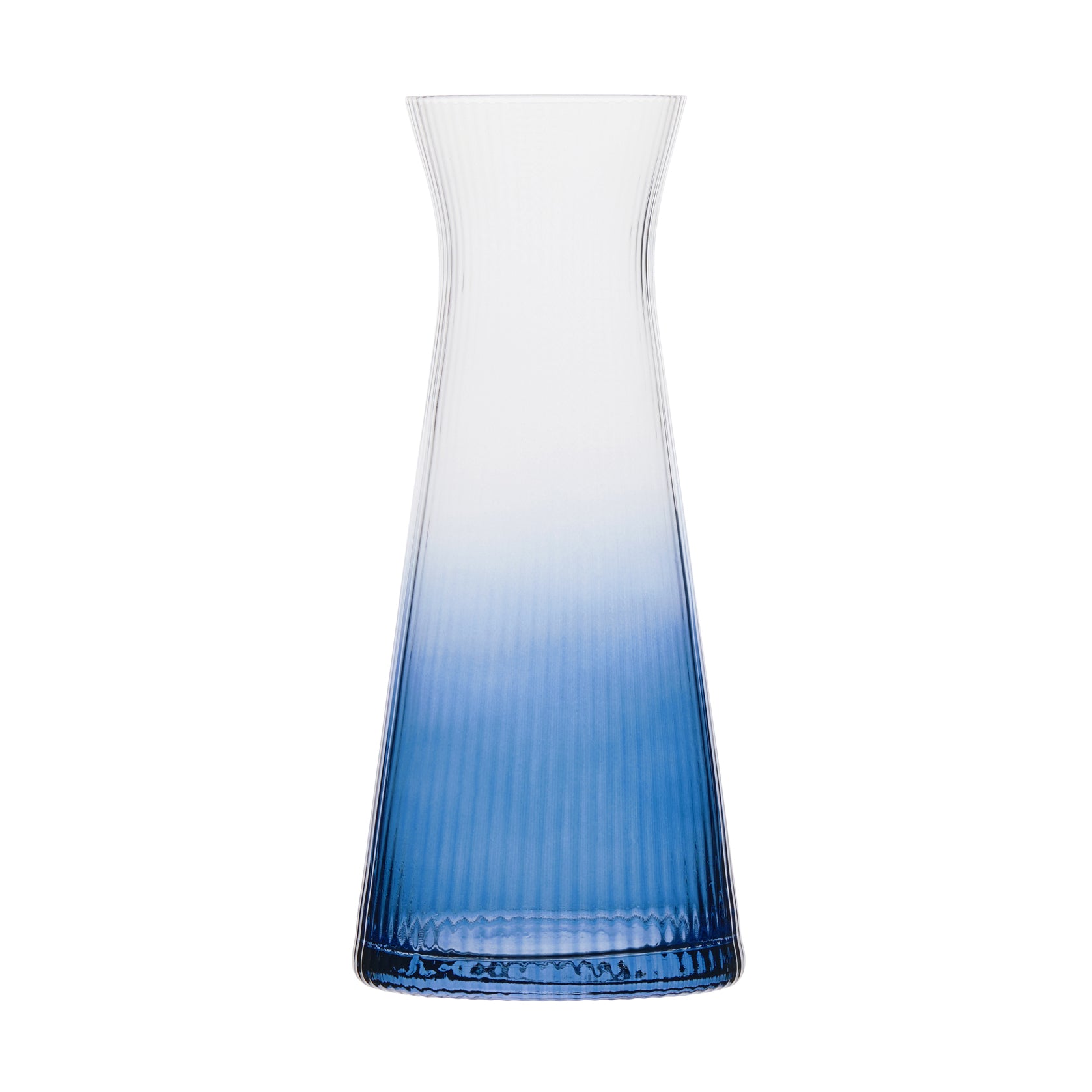DRH Empire Blue Ribbed Glass Water Carafe