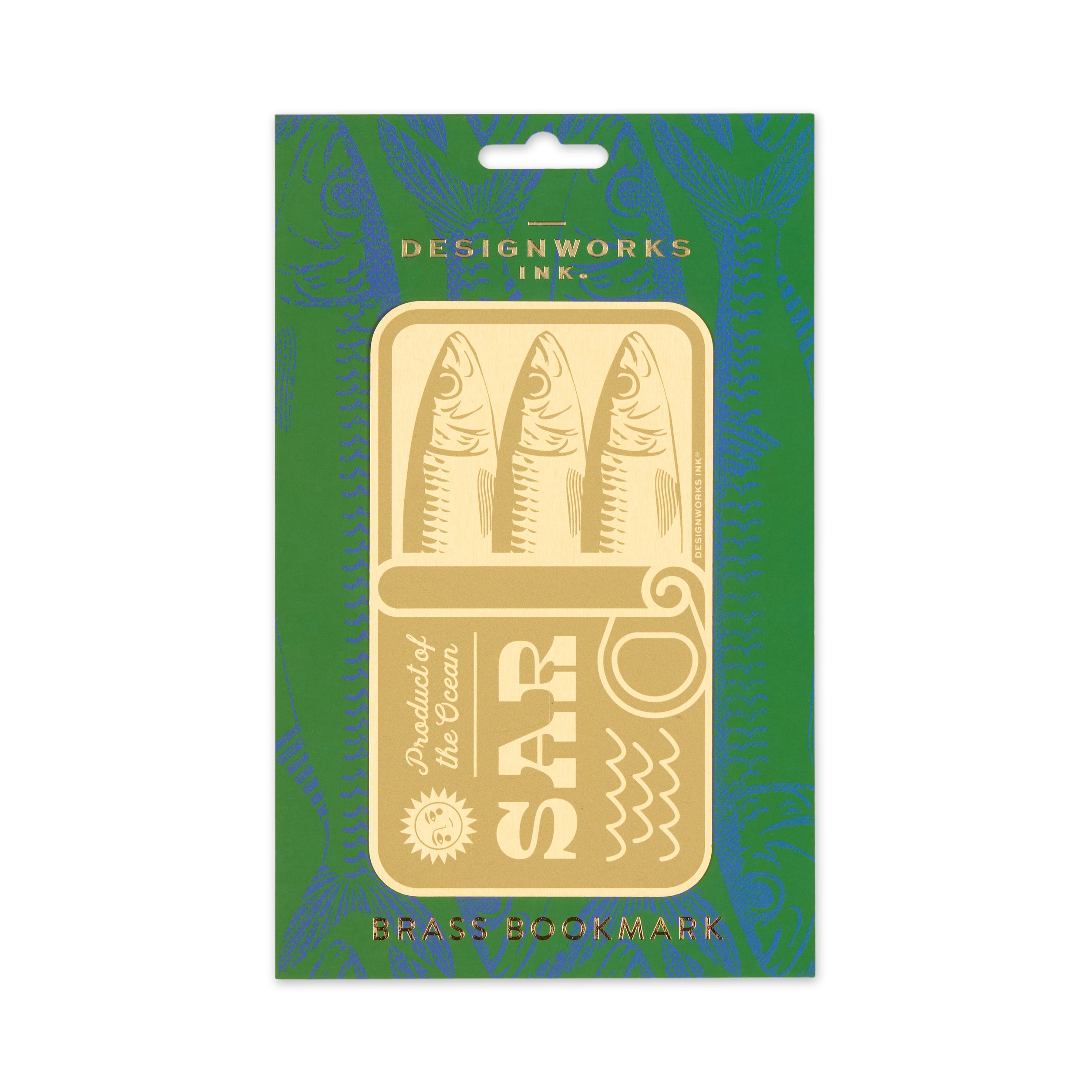 Designworks Sardines Brass Bookmark