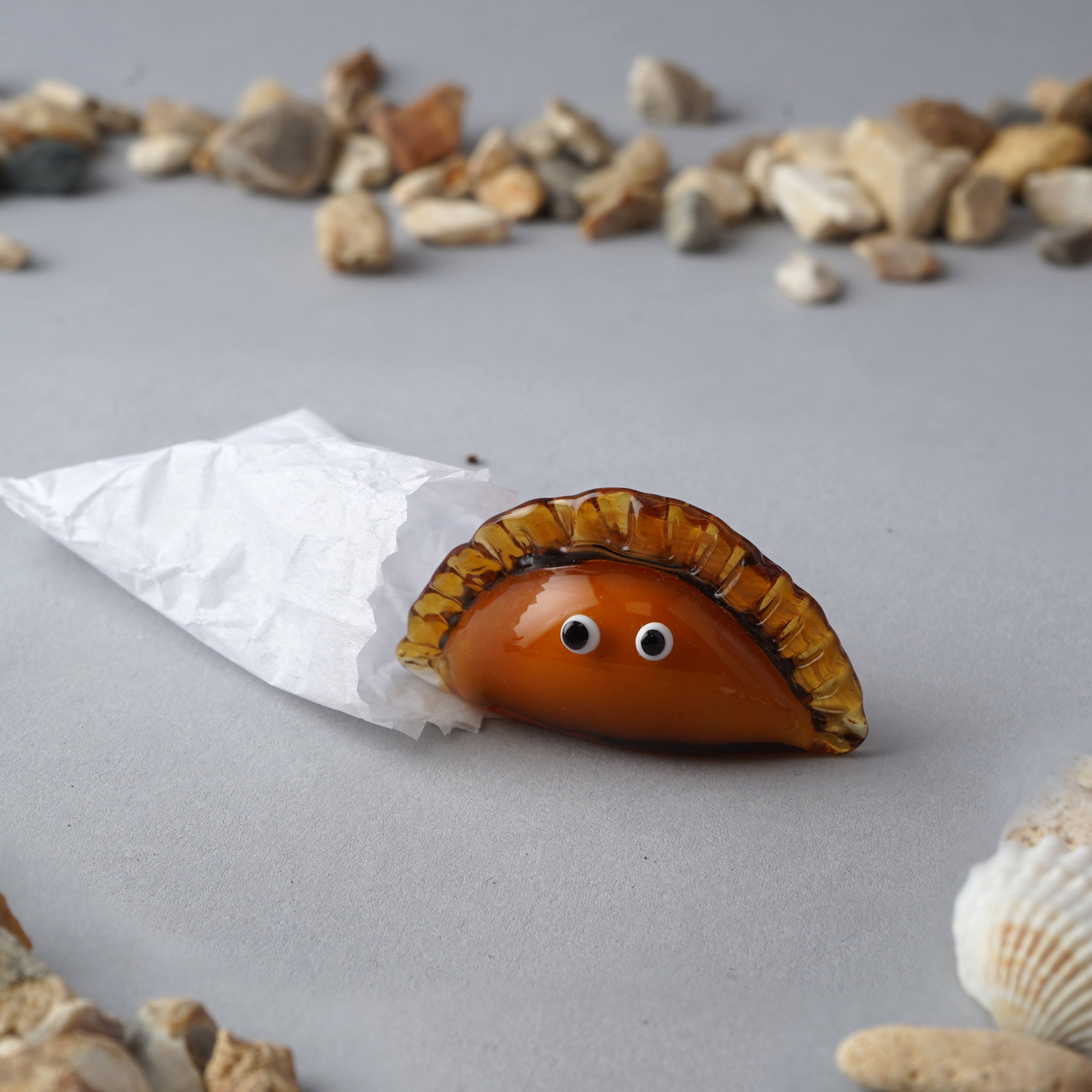 CGB Giftware Artisan Glass Cornish Pasty