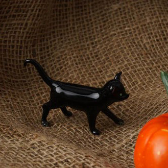 CGB Giftware Glass Black Cat